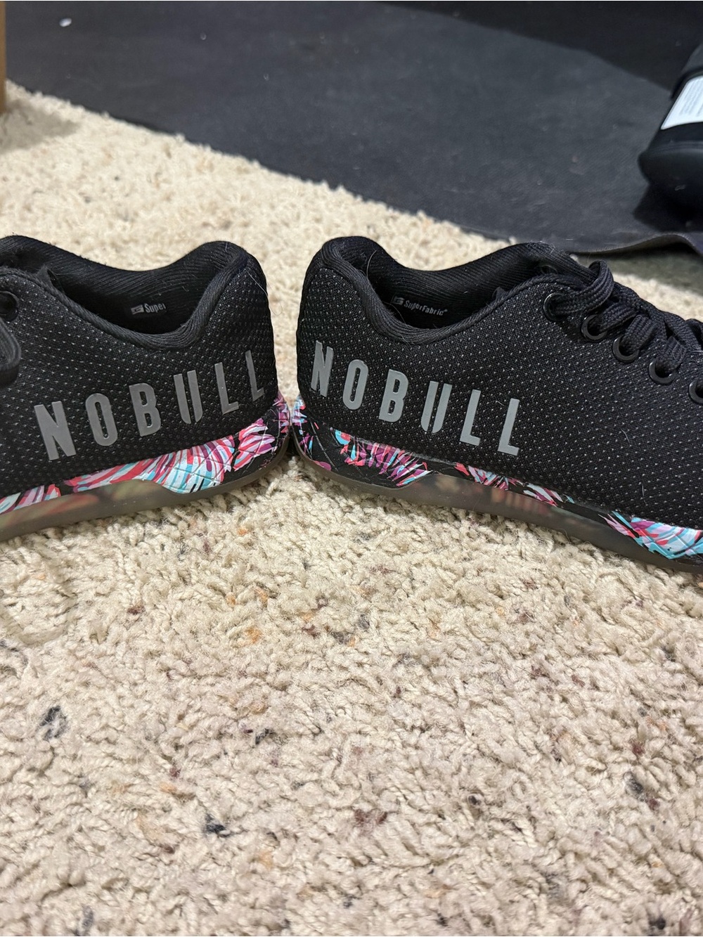 NOBULL Black Athletic Shoes with Multicolor Accent
